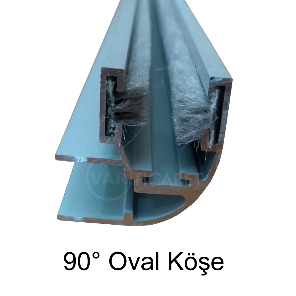 90 Derece Köşe Cam Balkon Çıtası